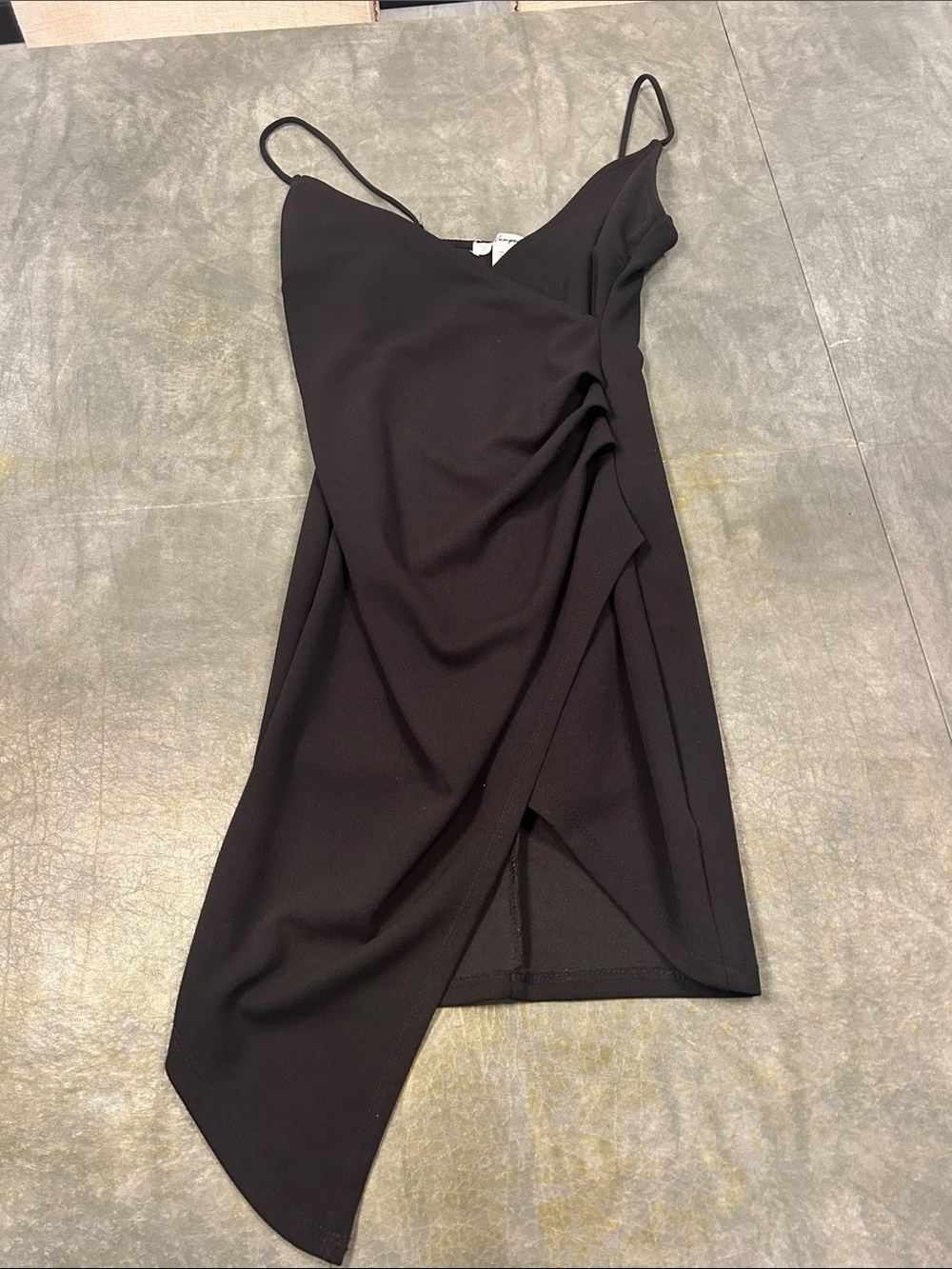Revamped Black Asymmetrical Dress